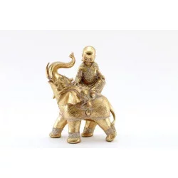 BOUDDHA SUR ELEPHANT 26CM