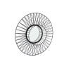 MIROIR FILAIRE METAL NOIR 75X14CM EFFET