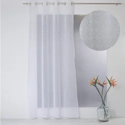 VOILAGE OEILLETS DIAMANTE STRASS 140X240
