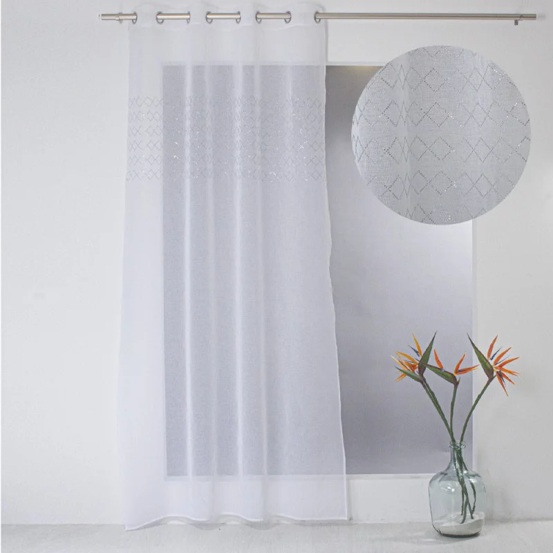 VOILAGE OEILLETS DIAMANTE STRASS 140X240