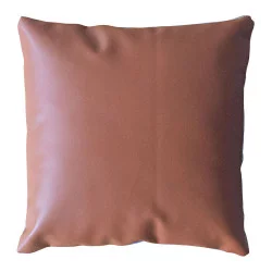 COUSSIN ZIP DOUBLE FACE ASPECT CUIR CAME