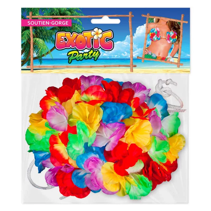 DÉGUISEMENT SOUTIEN GORGE EXOTIC À FLEURS