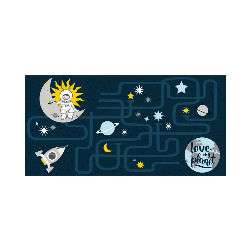 TAPIS PETIT ASTRONAUTE 60x120cm