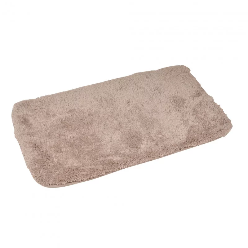 TAPIS SOFTNESS TAUPE 50 x 80 CM MICROFIB