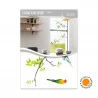 STICKER DE VITRE OISEAUX BRANCHE