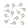 50 pitons à visser argentés - 5x10mm