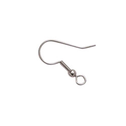 6 crochets boucles d'oreille argentés