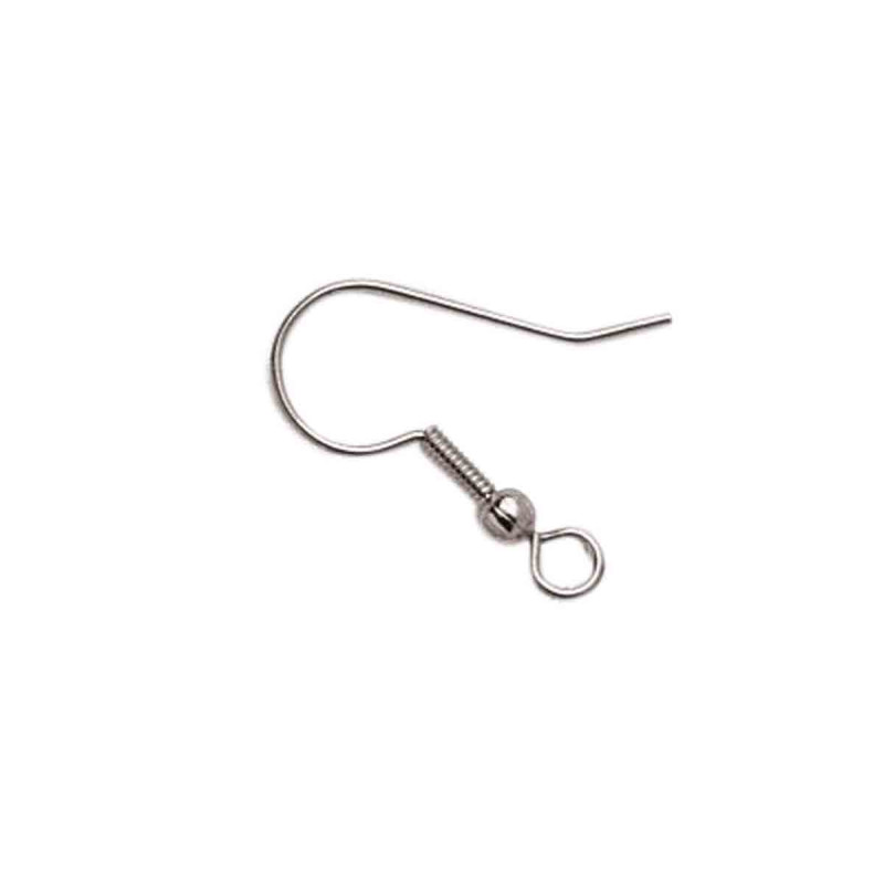 6 crochets boucles d'oreille argentés