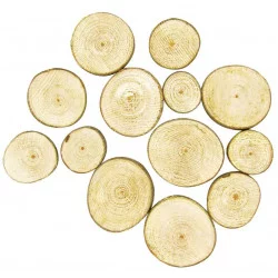 TRANCHES DE BOIS RONDES 2,5 A 5 CM X 7 P