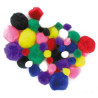 Assortiment 48 pompons 15, 25, 35 mm