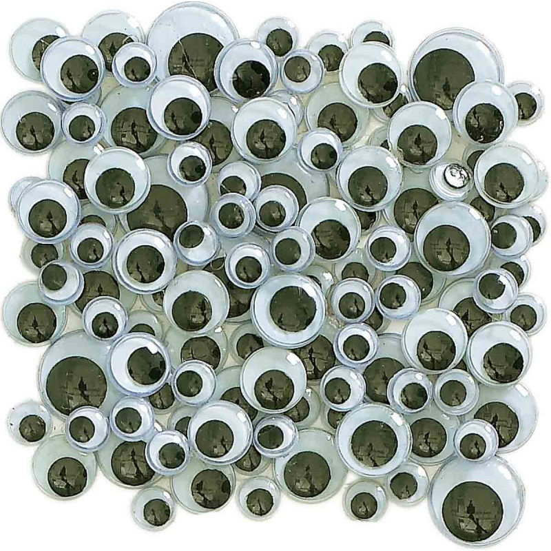 SACHET YEUX MOBILES NOIRS 8 MM 60 -10 M