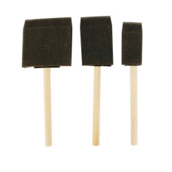 LOT DE 3 PINCEAUX MOUSSE 25 MM - 40 MM -