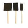 LOT DE 3 PINCEAUX MOUSSE 25 MM - 40 MM -