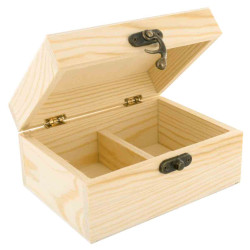 BOîTE à THé 2 COMPARTIMENTS 14,50X11X