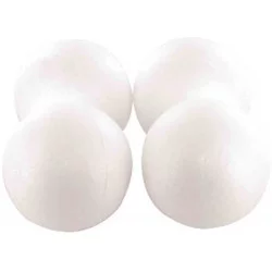 Boule styropor diam. 70 mm pack 4 pièces