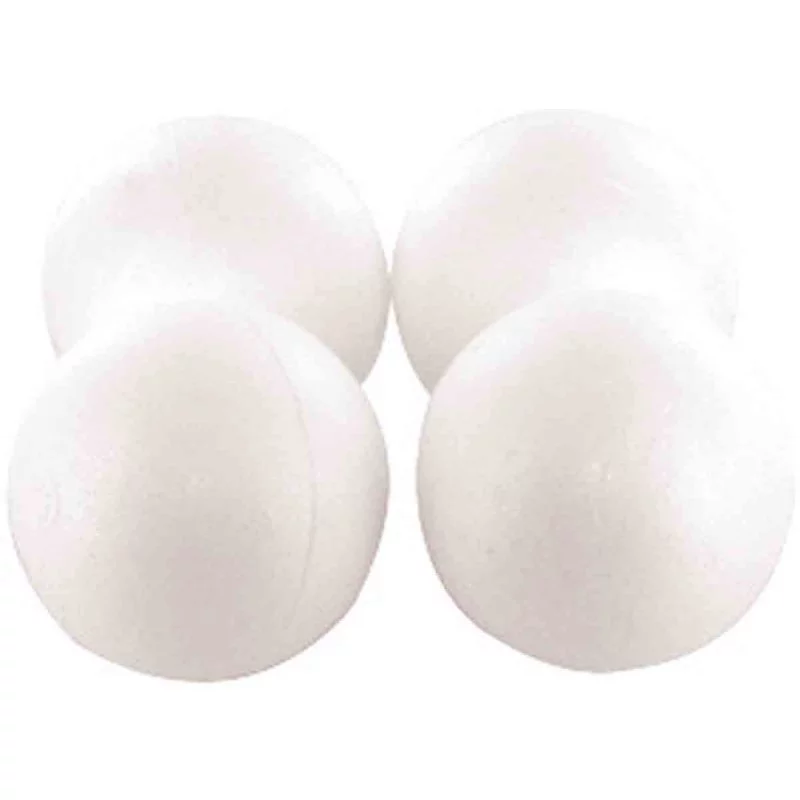 Boule styropor diam. 70 mm pack 4 pièces